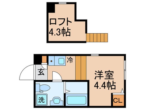 ハーモニーテラス青井Ⅱの物件間取画像